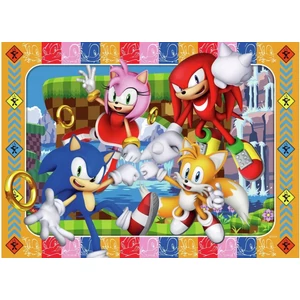 Ravensburger 12004057 - Sonic - 4 x 100 db-os puzzle