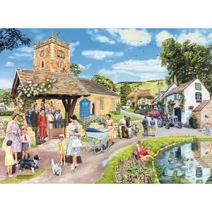 Ravensburger 16578 - Happy Days - Vidéki nosztalgia - 4 x 500 db-os puzzle