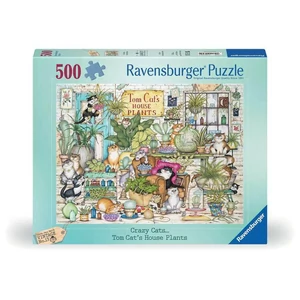 Ravensburger 12000695 - Crazy Cats - Szobanövények - 500 db-os puzzle