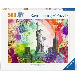 Ravensburger 12000368 - Képeslap New York - 500 db-os puzzle