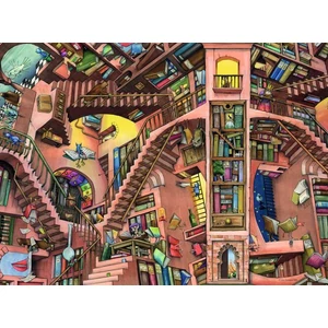 Ravensburger 12000681 - Komikus könyvtár, Colin Thompson - 500 db-os puzzle
