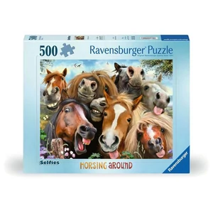 Ravensburger 12000499 - Selfies - Mókás lovak - 500 db-os puzzle