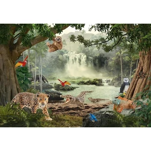 Schmidt 56467 - Wild life in the rainforest - 100 db-os Schleich puzzle figurával