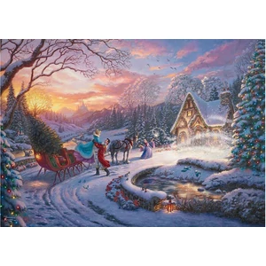 Schmidt 58035 - Disney - Cinderella - Bringing Home for Christmas, Thomas Kinkade - 1000 db-os puzzle