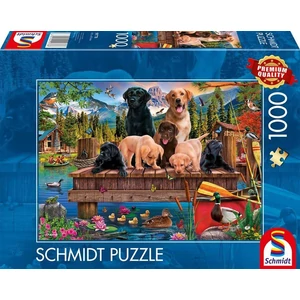 Schmidt 59778 - Dog Family by the Lake - 1000 db-os puzzle