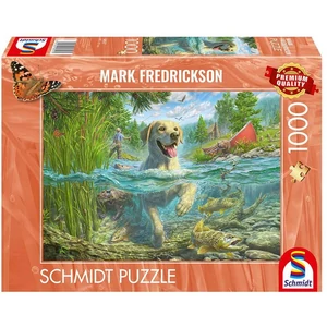 Schmidt 58557 - Dog's Life - Yellow Labrador Hunting for Fish - 1000 db-os puzzle