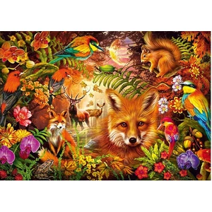 Schmidt 59795 - Flowers, Fur and Feathers - 1000 db-os puzzle