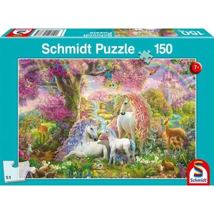 Schmidt 56387 - Unicorn Family in the Flower Forest - 150 db-os puzzle