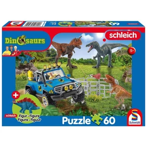 Schmidt 56461 - Prehistoric giants - 60 db-os Schleich puzzle figurával