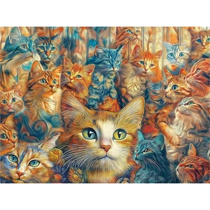 SunsOut 71901 - Designer Cats - 1000 db-os puzzle