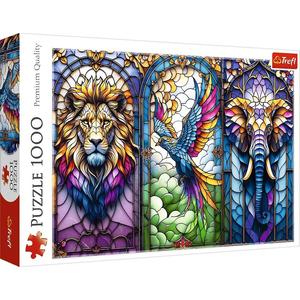 Trefl 10957 - Ólomüveg - Állatok - 1000 db-os puzzle