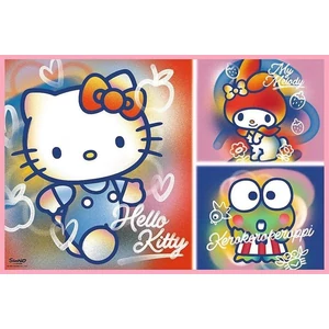 Trefl 13336 - Hello Kitty és barátai - 2 x 200 db-os puzzle