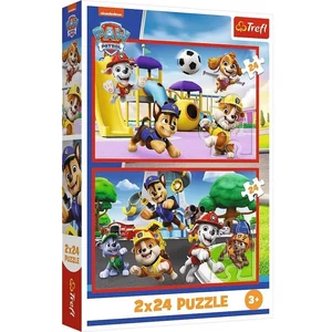 Trefl 34434 - Mancs őrjárat - Egy vidám nap - 2 x 24 db-os puzzle