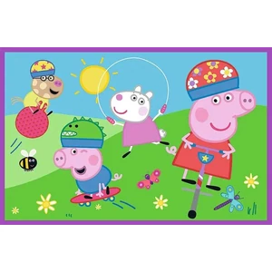 Trefl 34435 - Peppa malac - A játszótéren - 2 x 24 db-os puzzle