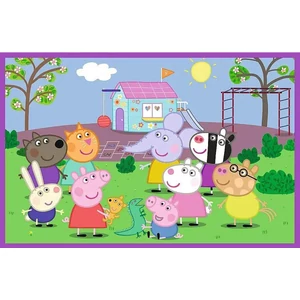 Trefl 34435 - Peppa malac - A játszótéren - 2 x 24 db-os puzzle