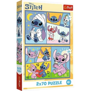 Trefl 34444 - Stitch kalandjai - 2 x 70 db-os puzzle