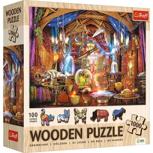 Trefl 20210 - A varázsló szobája - 1000 db-os Wooden Puzzle