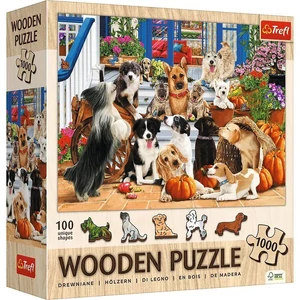 Trefl 20212 - Kutya barátság - 1000 db-os Wooden Puzzle