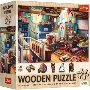 Trefl 20220 - Kincsek a padláson - 500+1 db-os Wooden Puzzle