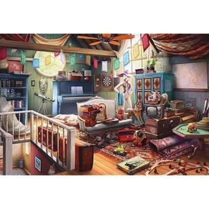 Trefl 20220 - Kincsek a padláson - 500+1 db-os Wooden Puzzle