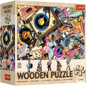 Trefl 20221 - A zene világa - 500+1 db-os Wooden Puzzle