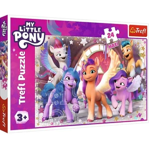 Trefl 14355 - My Little Pony - Vidám pónik napja - 24 db-os Maxi puzzle