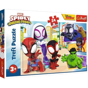 Trefl 14348 - Spidey és barátai - 24 db-os Maxi puzzle