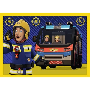 Trefl 34348 - Sam, a tűzoltó - 4 az 1-ben (35,48,54,70 db-os) puzzle