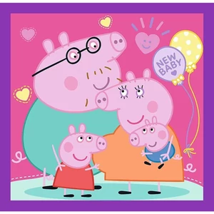 Trefl 34893 - Peppa malac - 3 az 1-ben (20, 36, 50 db-os) puzzle