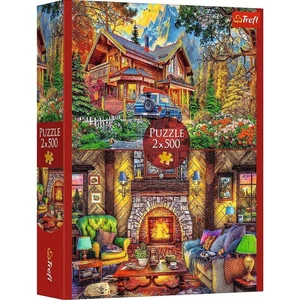 Trefl 37534 - Kirándulás a hegyekbe - 2 x 500 db-os puzzle