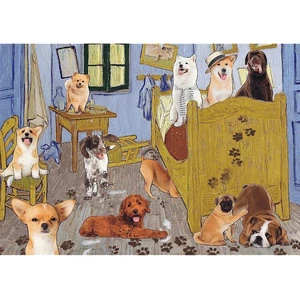 Trefl 37539 - Van Gogh szobája - A kutyaforradalom - 500 db-os puzzle