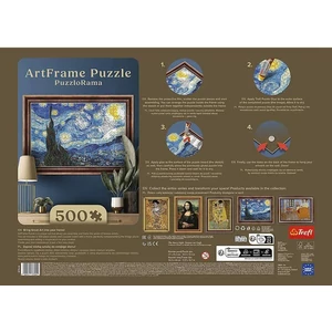 Trefl 37544 - Csillagos éj, Van Gogh - 500 db-os puzzle kerettel