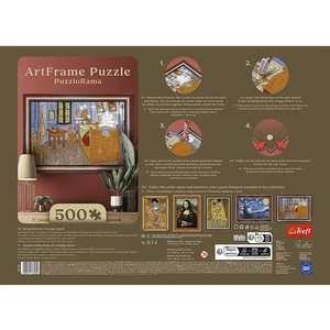 Trefl 37545 - Van Gogh szobája Arles-ban, Van Gogh - 500 db-os puzzle kerettel