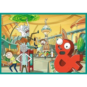 Trefl 13338 - Rick és Morty - 4 x 250 db-os puzzle