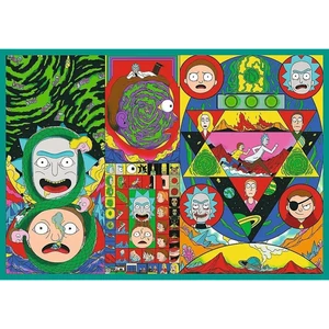 Trefl 13338 - Rick és Morty - 4 x 250 db-os puzzle