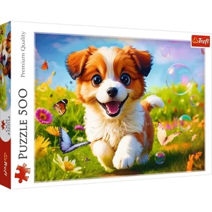 Trefl 37524 - Boldog kutyakölyök - 500 db-os puzzle