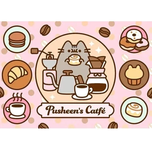 Trefl 37528 - Pusheen a kávézóban - 500 db-os puzzle
