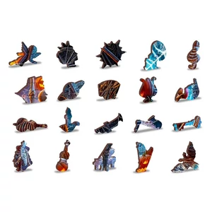 Wooden City 1010 db-os fa puzzle - A kaszás Halloween-i partija (NB0815-XL)