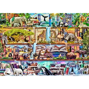 Wooden City 1010 db-os fa puzzle - Csodálatos állatvilág (NB1010-0141-XL)