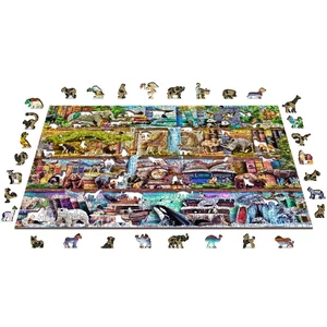 Wooden City 1010 db-os fa puzzle - Csodálatos állatvilág (NB1010-0141-XL)
