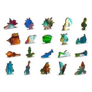 Wooden City 1010 db-os fa puzzle - Fantázia kastély (NB0811-XL)