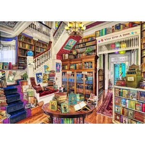 Wooden City 1010 db-os fa puzzle - Kívánság a könyvesboltban (NB1010-0137-XL)