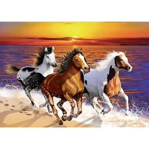 Wooden City 1010 db-os fa puzzle - Vadlovak a tengerparton (NB0804-XL)