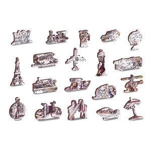 Wooden City 505 db-os fa puzzle - A felfedezések korának térképe (NB505-0101-L)