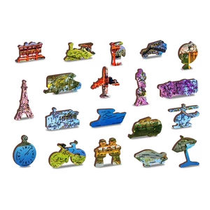 Wooden City 505 db-os fa puzzle - Byodo-In templom, Kyoto, Japán (NB505-0123-L)