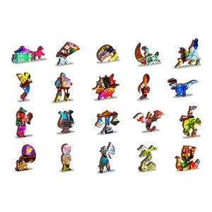 Wooden City 505 db-os fa puzzle - Utazós könyvespolc (NB505-0132-L)