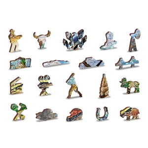 Wooden City 505 db-os fa puzzle - Vasút (NB505-0055-L)