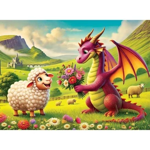 Wooden City CH99133-MH - Virágok a barátomnak - 40 db-os fa puzzle