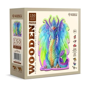 Wooden City HE0173-M - Varázslatos sárkány - 150 db-os fa puzzle