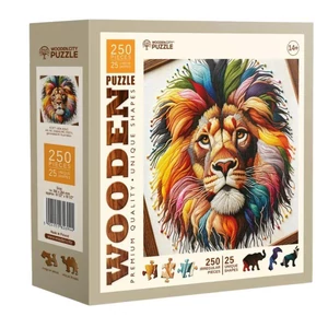 Wooden City HE0315-L - Pamut oroszlán - 250 db-os fa puzzle
